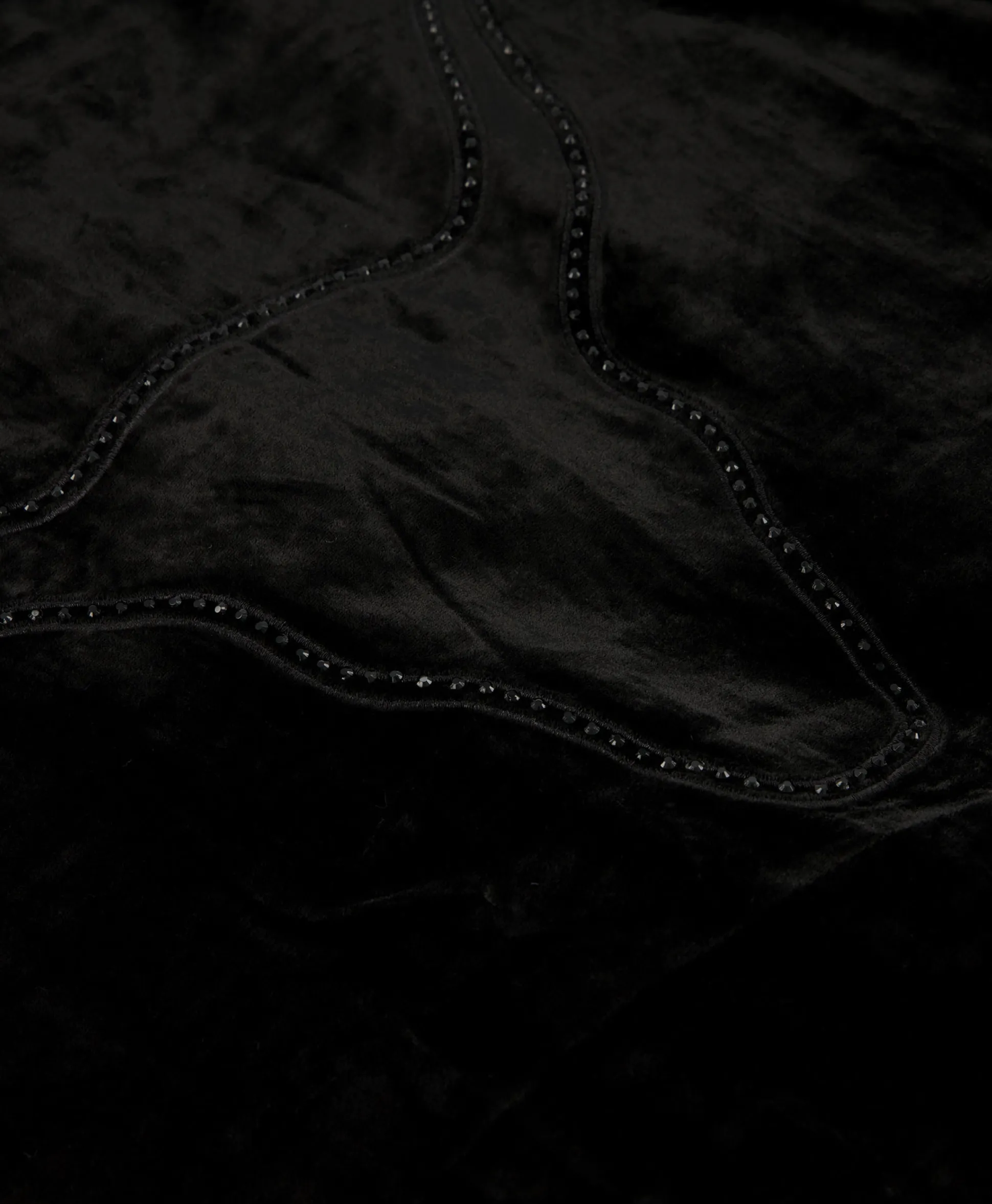 Alix The Label Bomberjack Ladies Woven Oversized Velvet Zwart