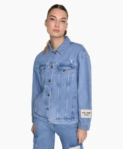 Alix The Label Jack Woven Denim Blauw