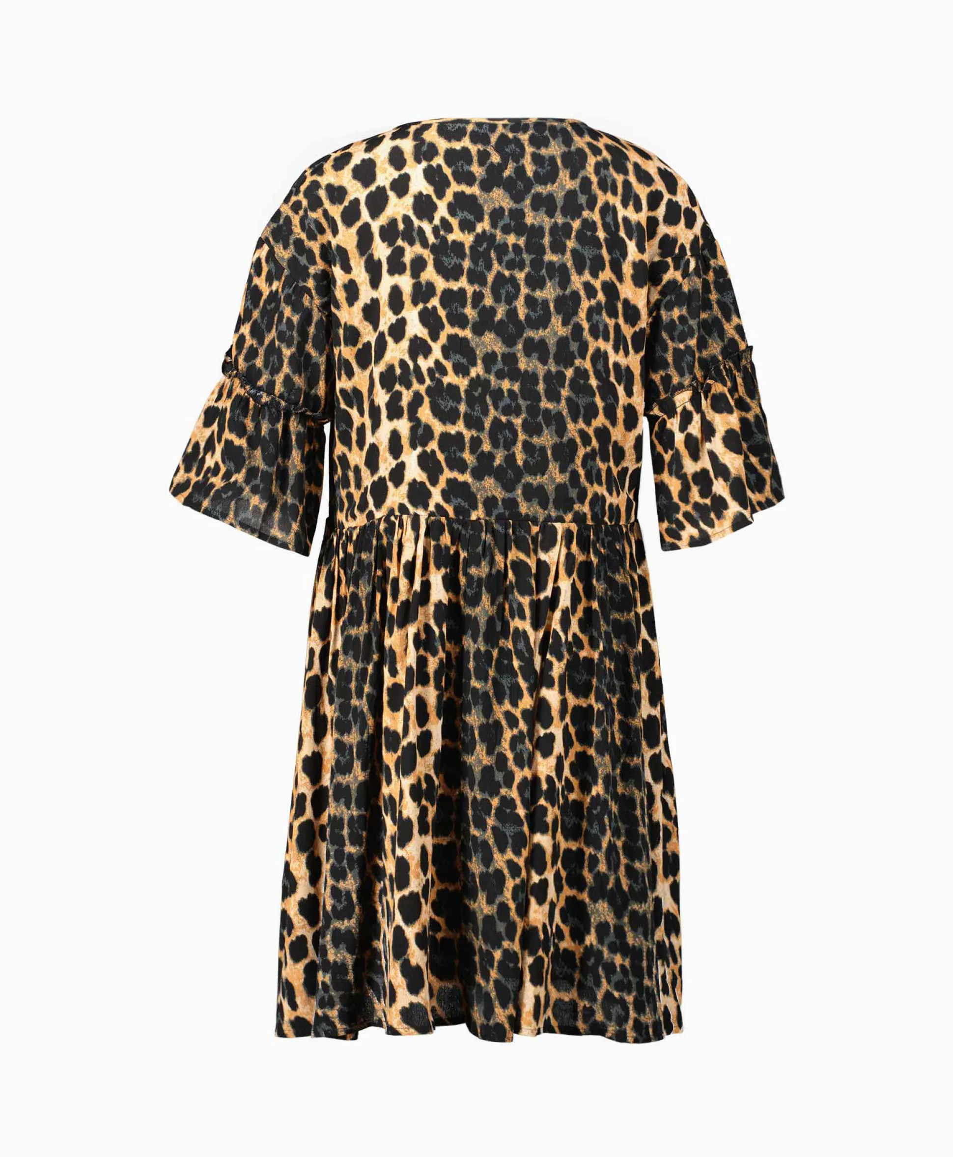 Alix The Label Jurk Ladies Woven Animal Dress Print + 2 Kleurig