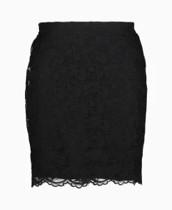 Alix The Label Minirok Ladies Woven Lace Mini Zwart
