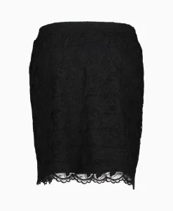 Alix The Label Minirok Ladies Woven Lace Mini Zwart
