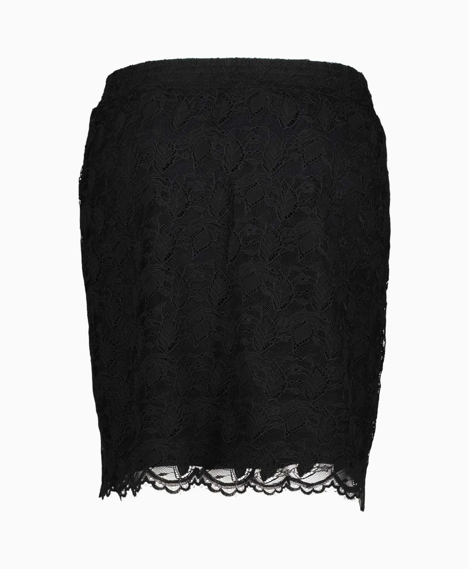 Alix The Label Minirok Ladies Woven Lace Mini Zwart