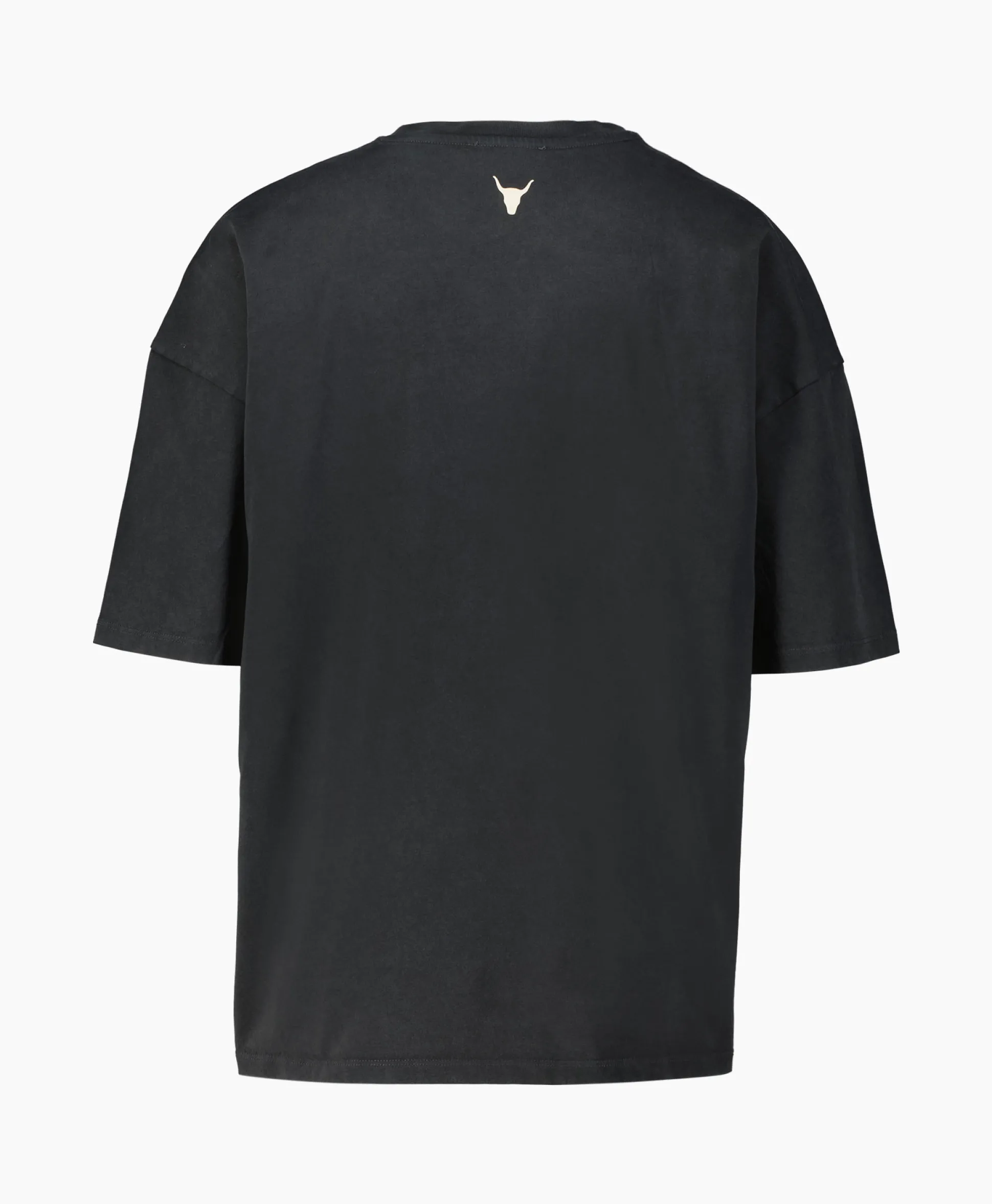 Alix The Label T-Shirt Korte Mouw Knitted Bull Zwart