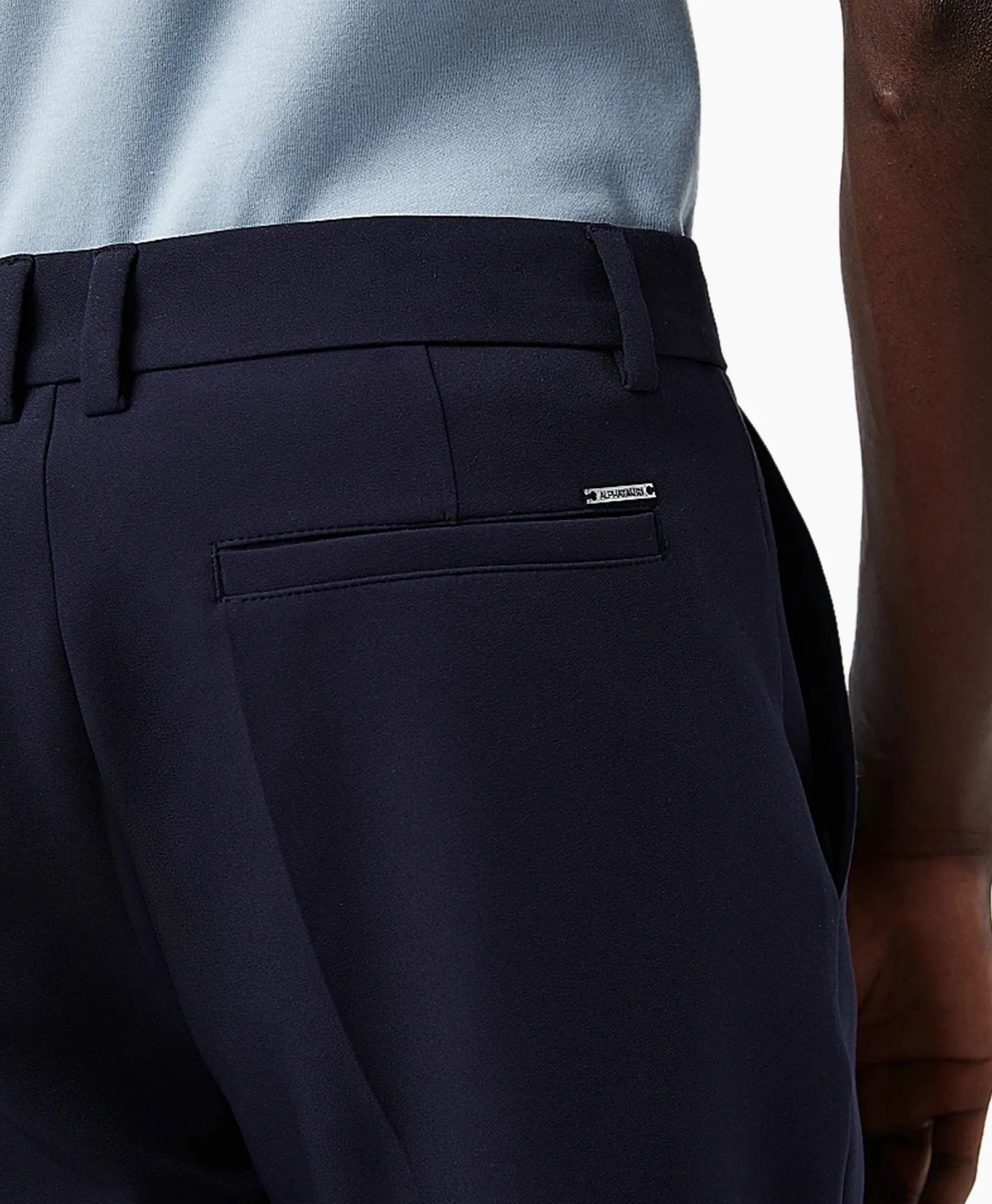 Alpha Tauri Korte Broek Pelsh Donker Blauw