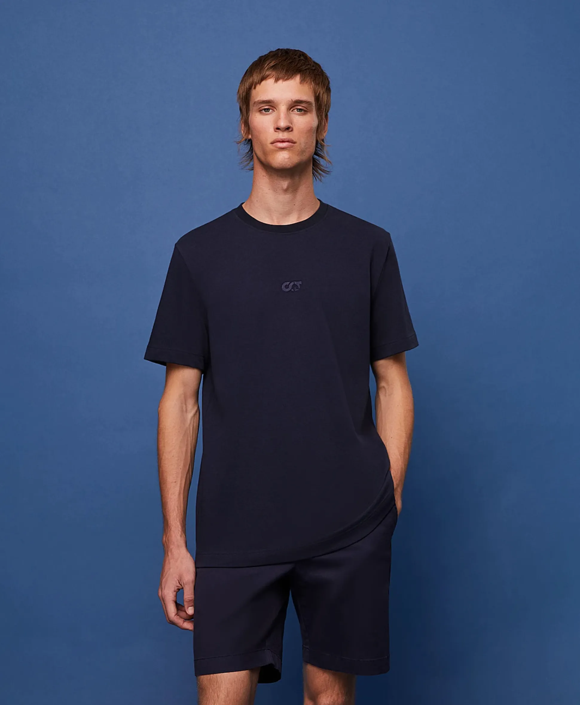 Alpha Tauri T-Shirt Korte Mouw Ata Janso Blauw