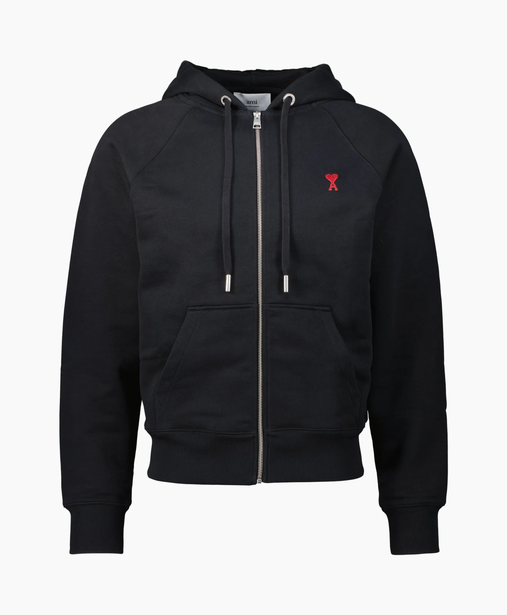 Ami Paris Hoodie Adc Zipped Zwart
