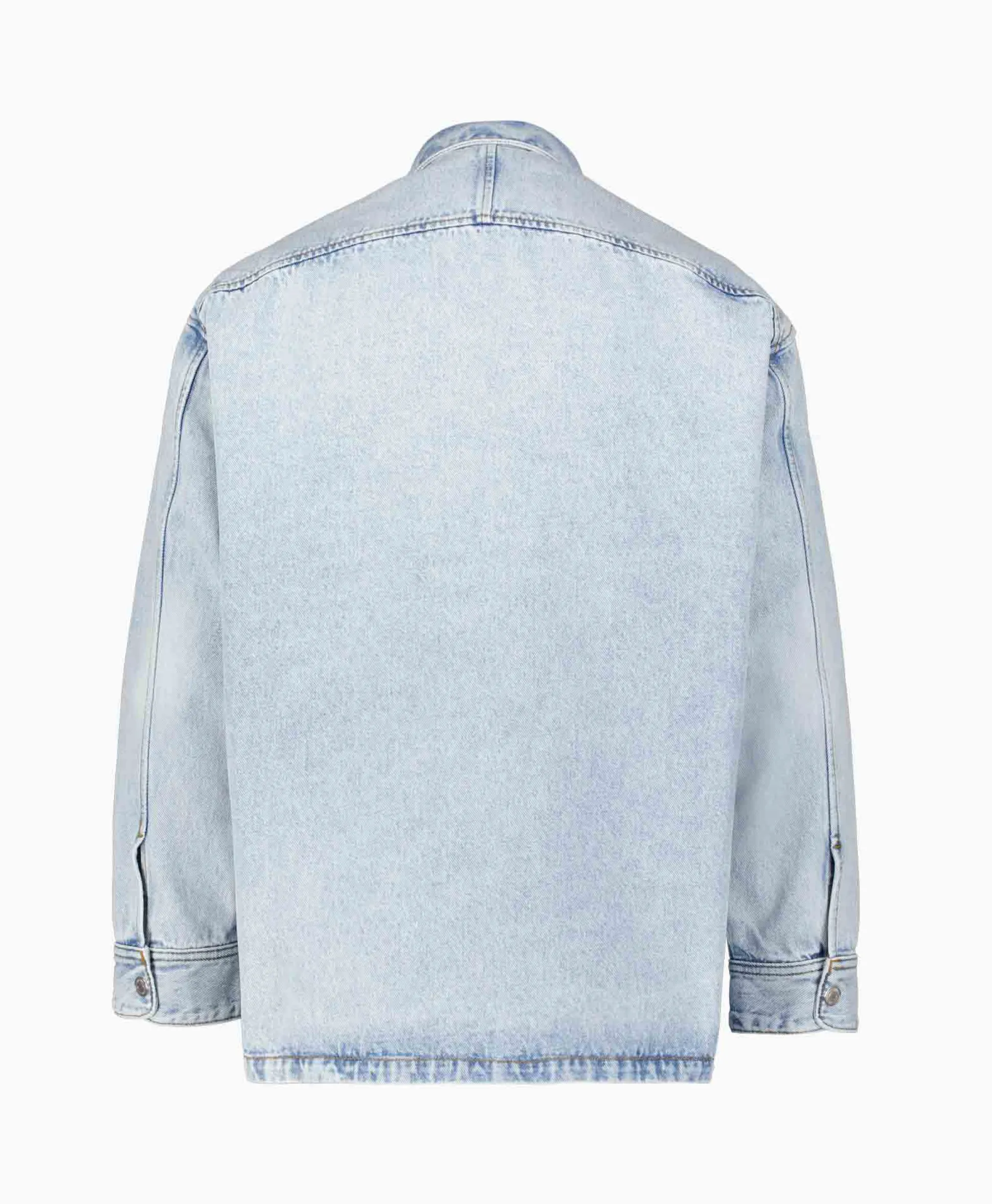 Ami Paris Overshirt Oversized Adc Licht Blauw