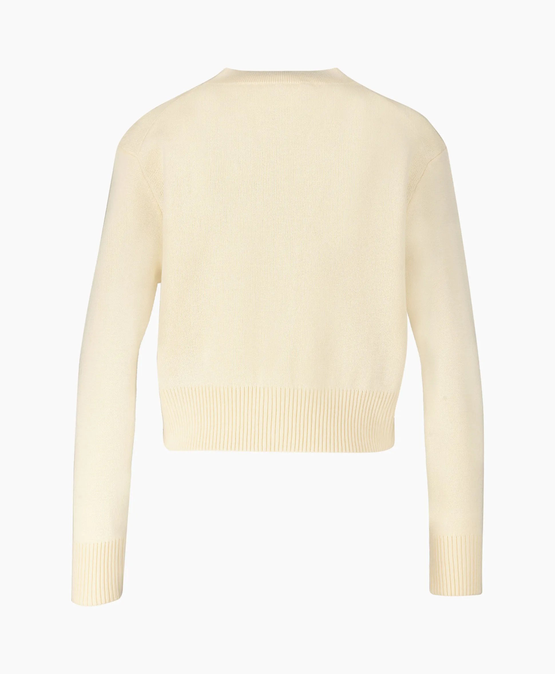 Ami Paris Vest Red Adc Cardigan Beige
