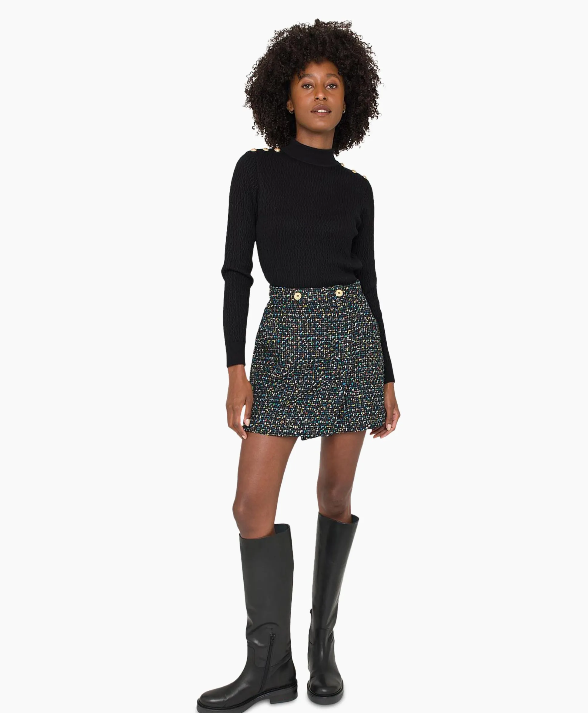 Anna Van Toor Rok 26A03-02650 Zwart