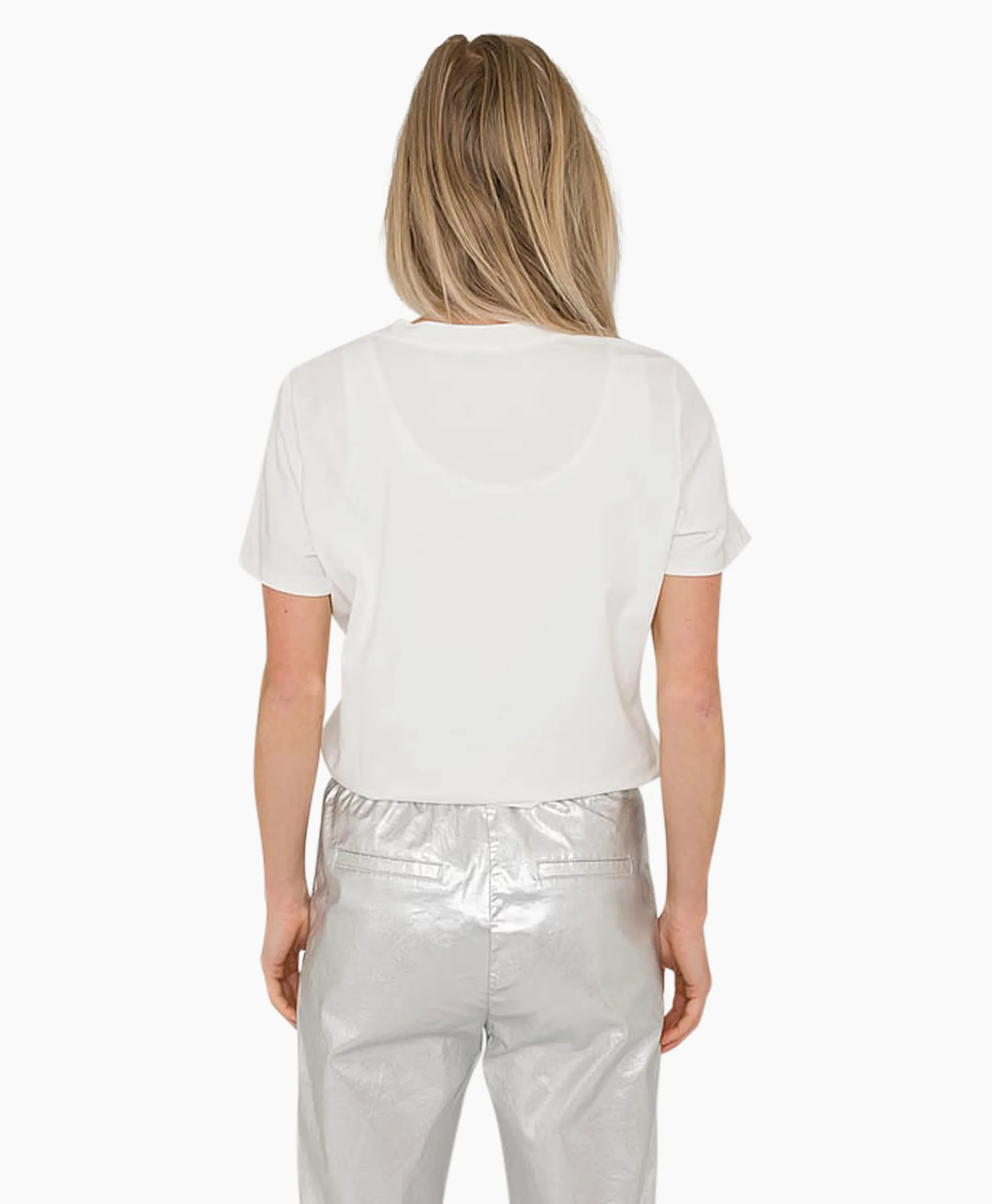 Anna Van Toor T-Shirt Korte Mouw 08A04-03629 Off White