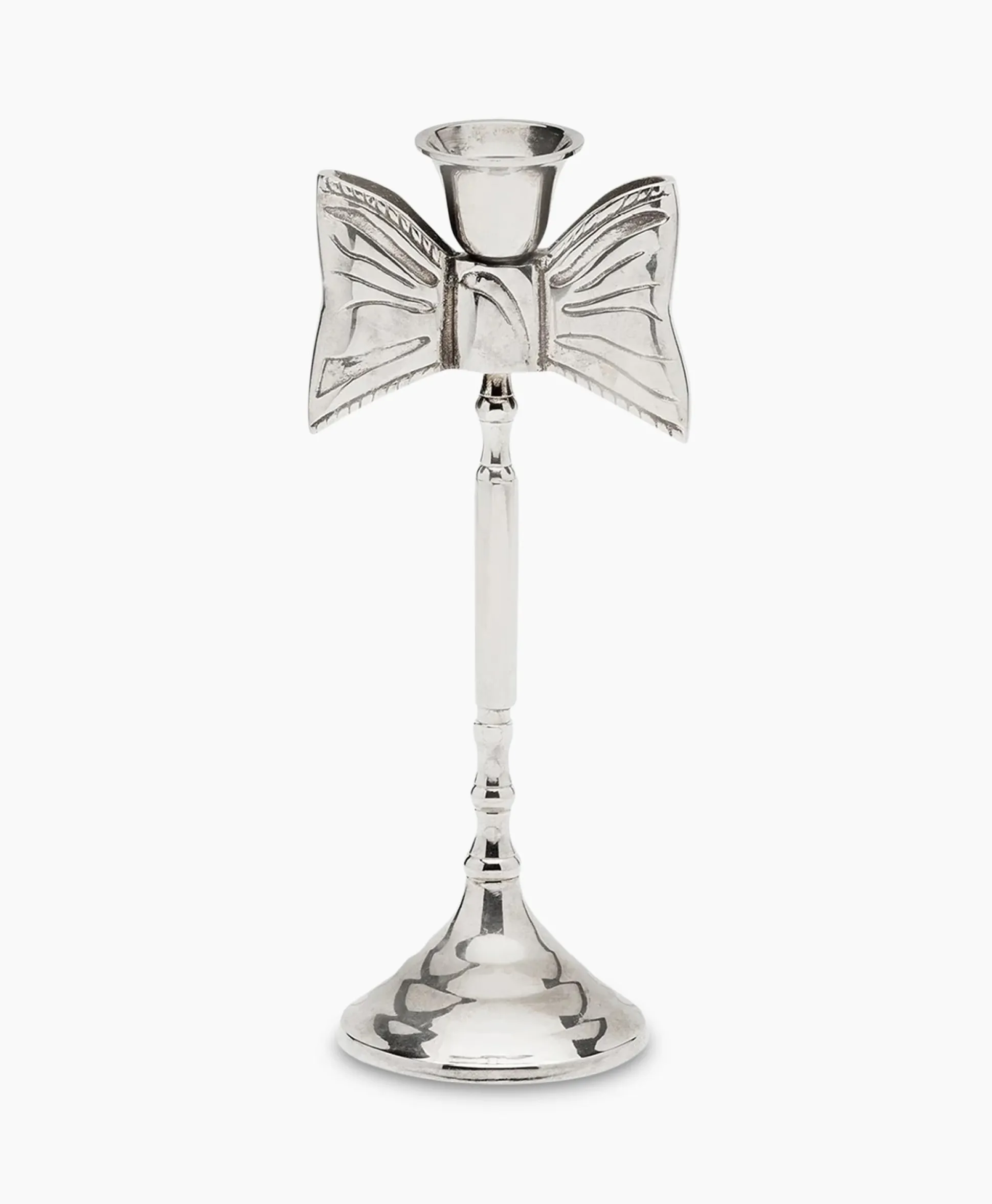 Anna+Nina Accessoires Lady Bow Candle Holder Zilver