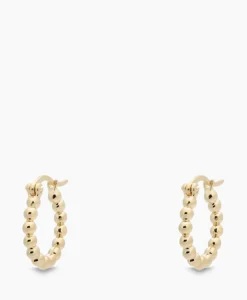 Anna+Nina Oorbellen Solstice Ring Earrings Silver Goldplated Goud
