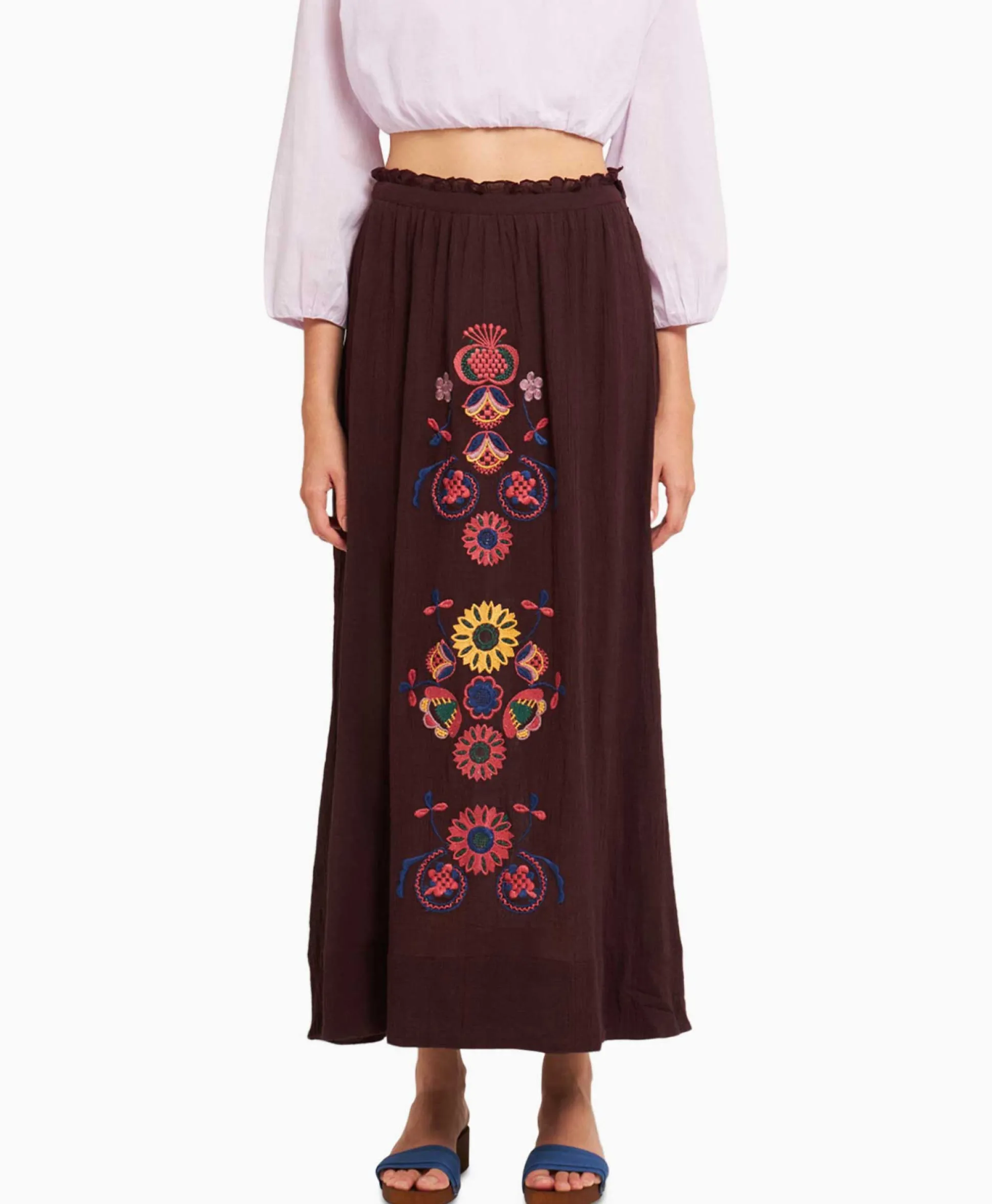 Antik Batik Antik Batik Maxi Rok Magoo1Ski Bruin