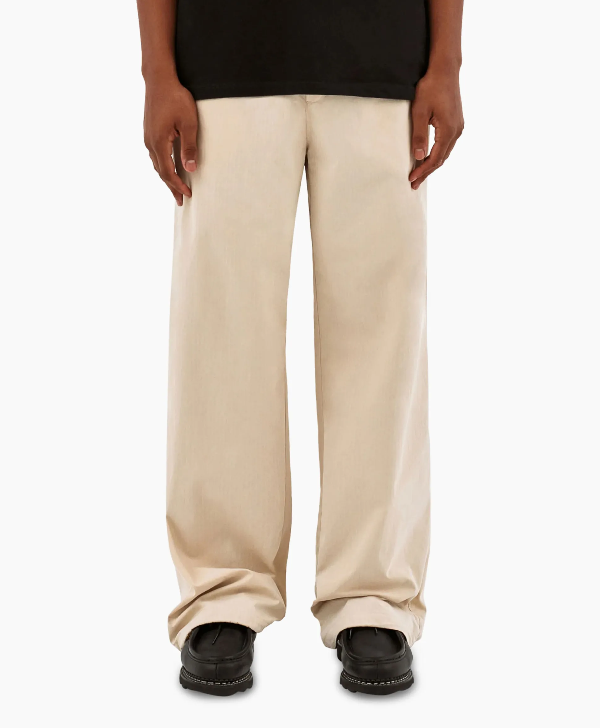 Arte Antwerp Broek Oversized Drawstring Off White