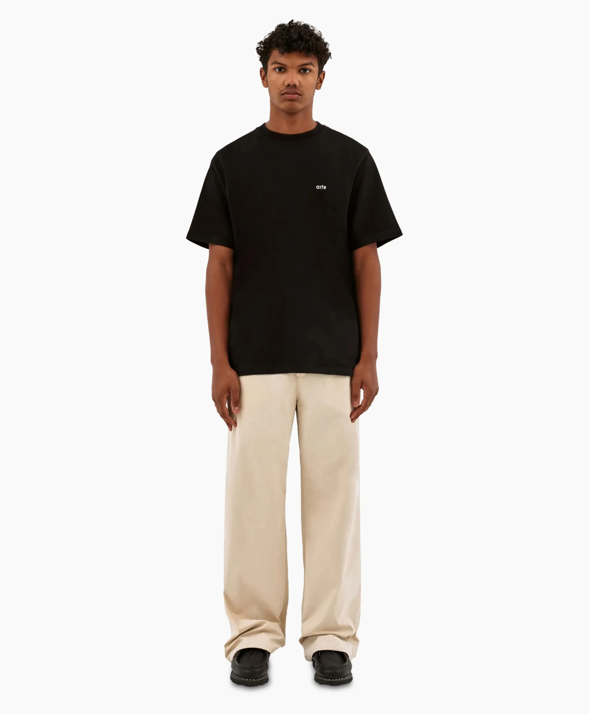 Arte Antwerp Broek Oversized Drawstring Off White