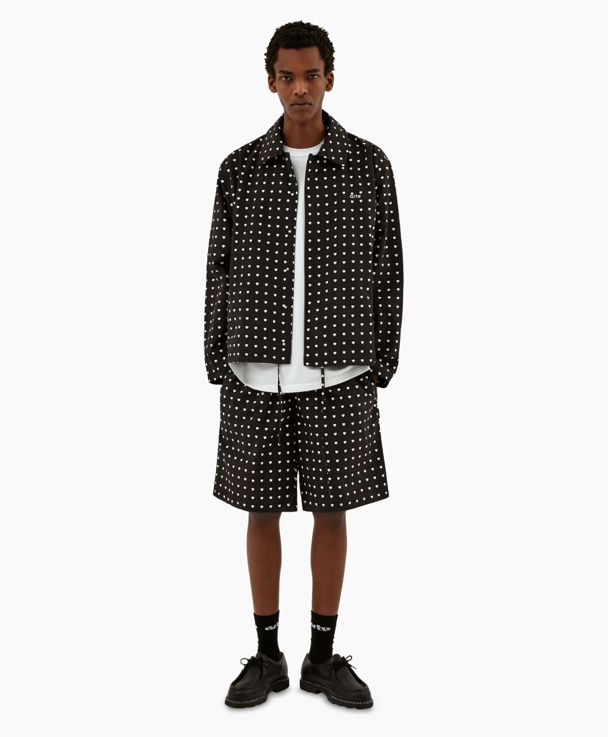 Arte Antwerp Korte Broek Heat Print Zwart