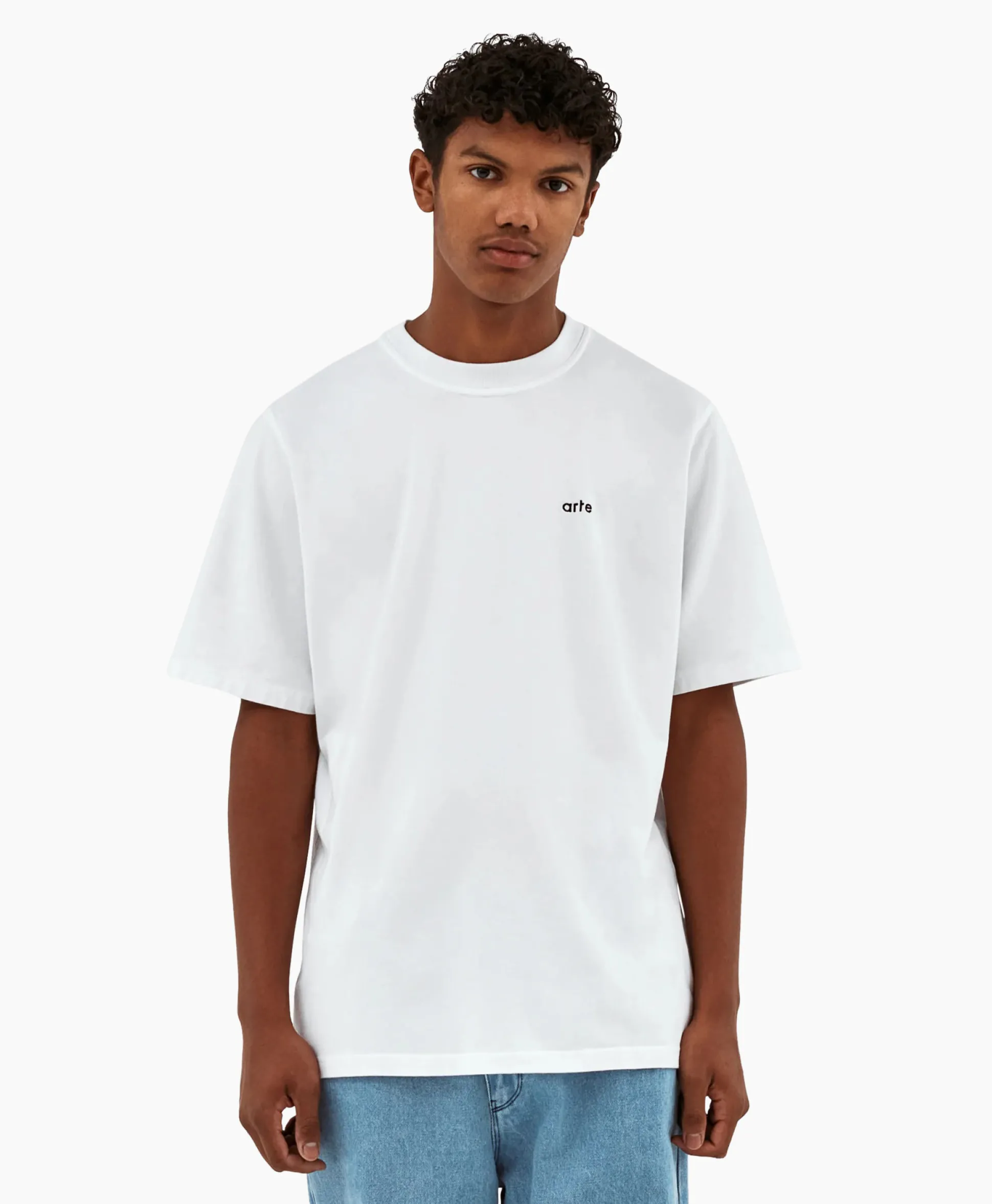 Arte Antwerp T-Shirt Korte Mouw Heart Rings Back Print Wit