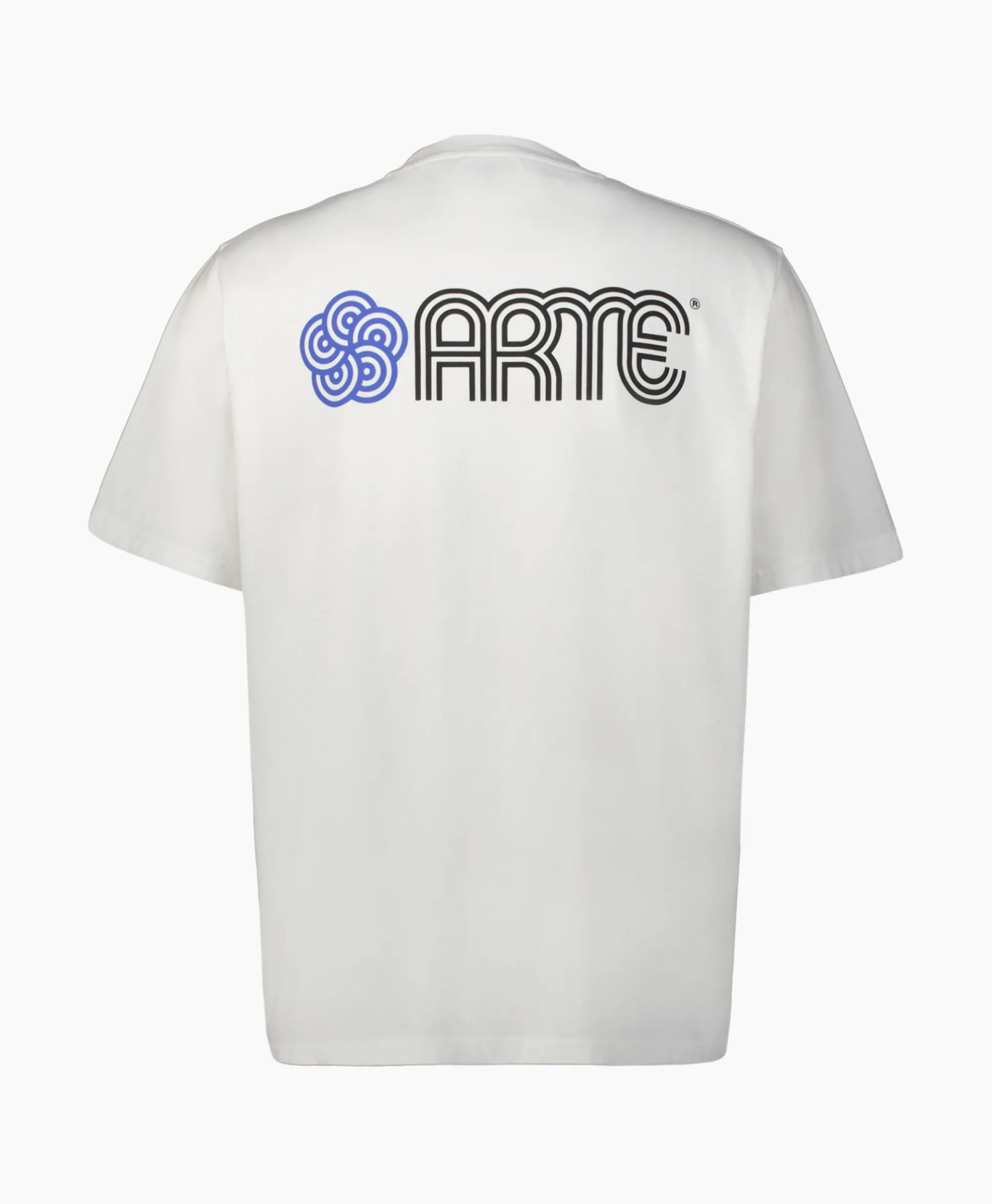 Arte Antwerp T-Shirt Korte Mouw Circle Flower Back Front Print Wit