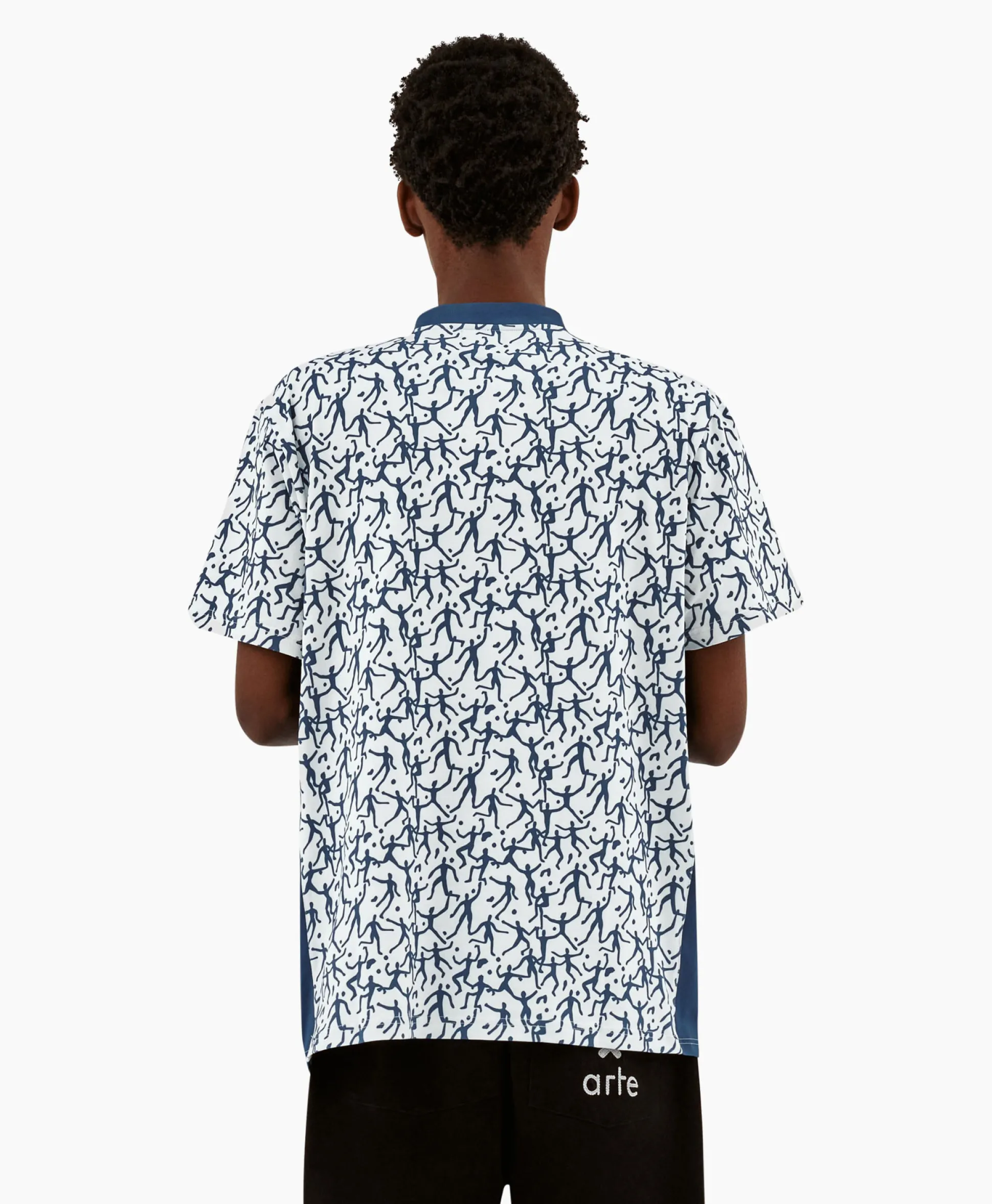 Arte Antwerp T-Shirt Korte Mouw Printed Futebol Wit