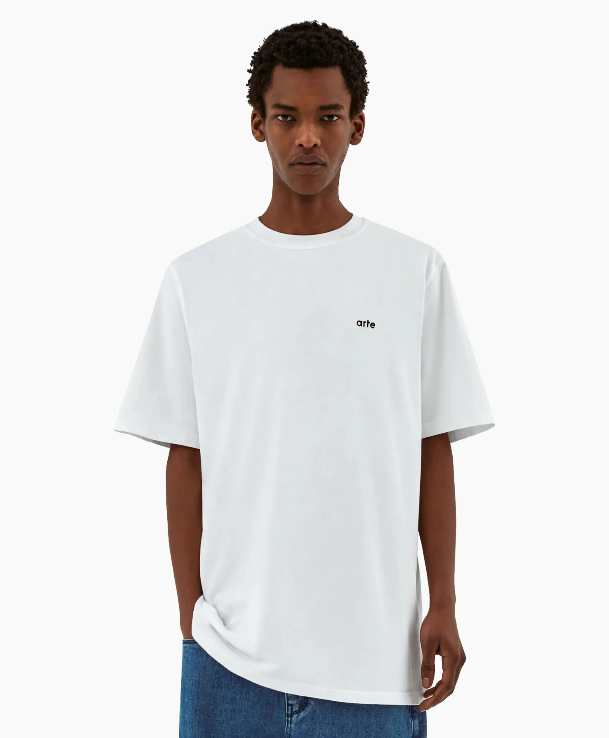 Arte Antwerp T-Shirt Korte Mouw Arte'24 Circles Back Wit