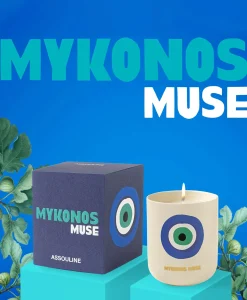 Assouline Kaars Mykonos Muse - Travelfrom Home Candle Diversen