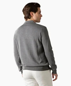 Aurelien Aurelien Polo Longsleeve Donker Grijs