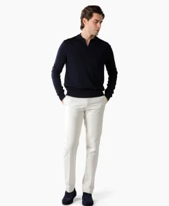 Aurelien Aurelien Pullover Buttonless Polo L Donker Blauw