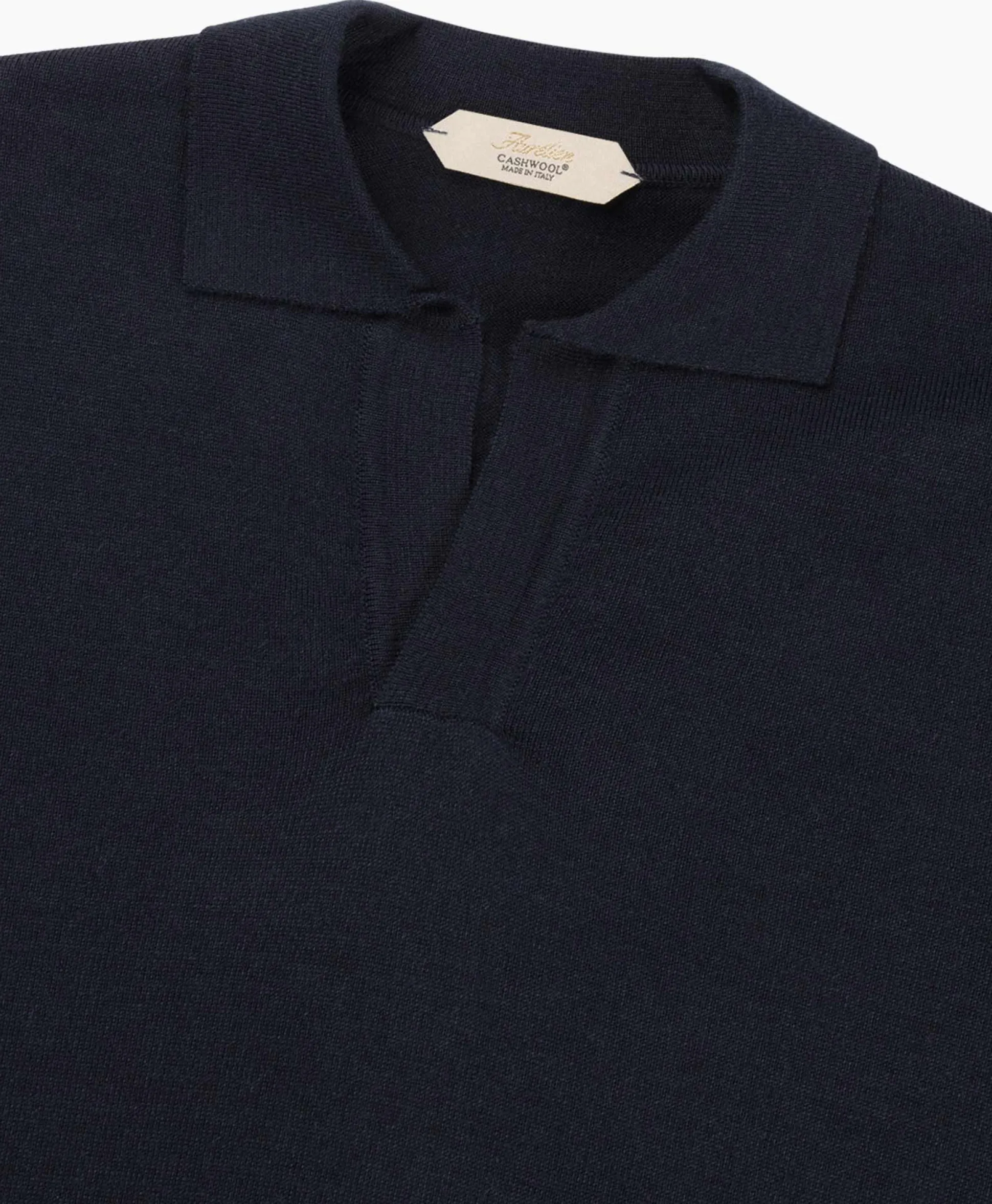 Aurelien Aurelien Pullover Buttonless Polo L Donker Blauw