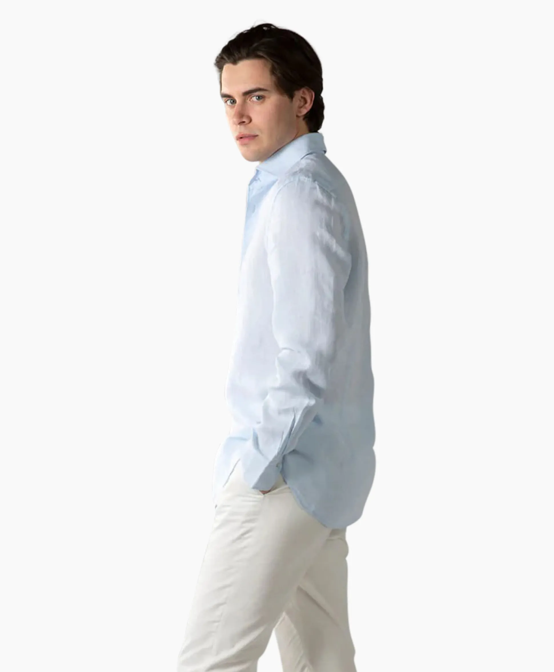 Aurelien Overhemd Seaside Shirt Licht Blauw