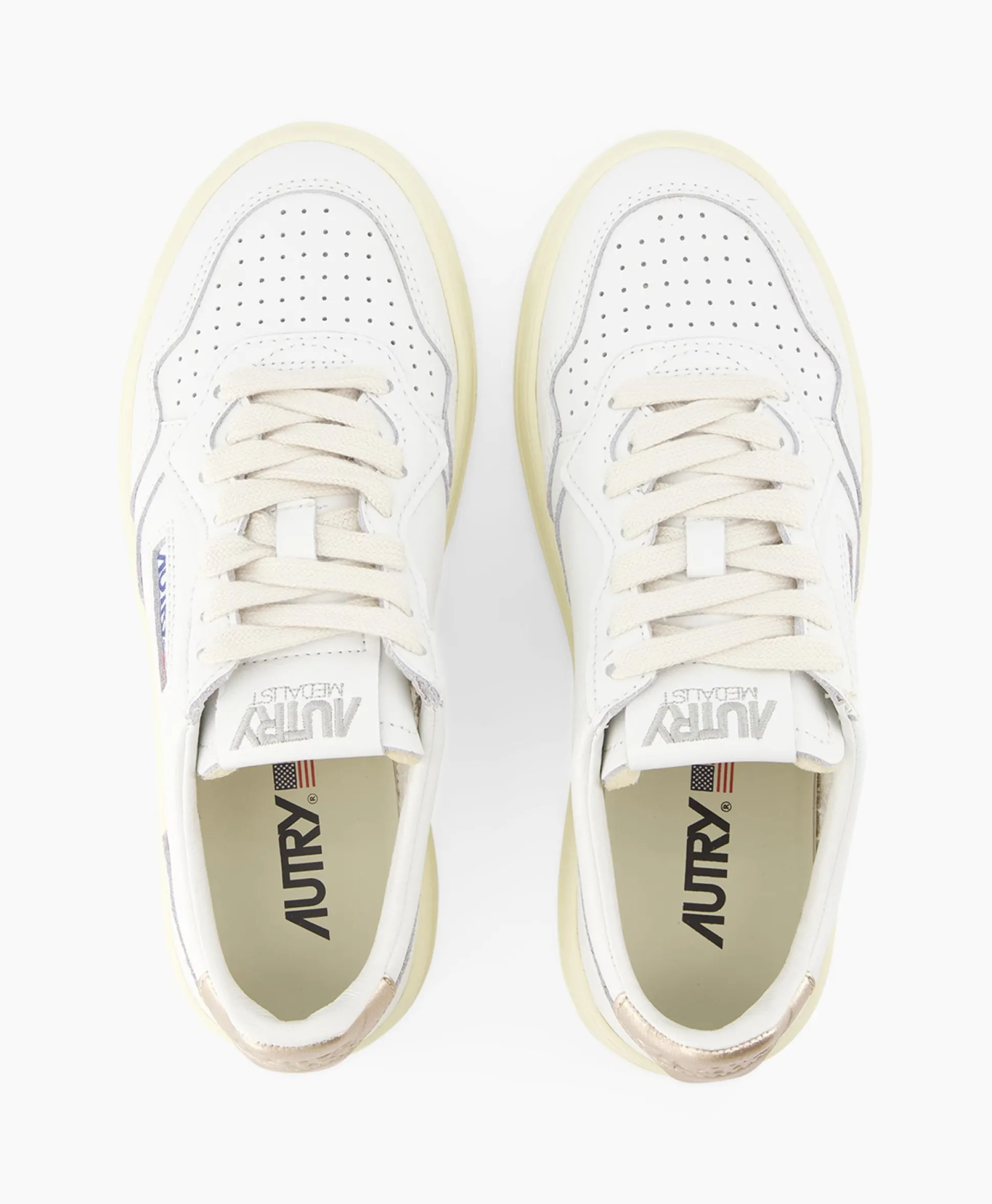 Autry Sneaker Medalist Low Wom Goud