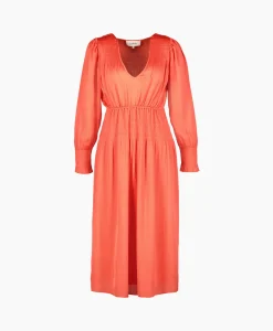 Ba&Sh Midi Jurk Koll Rood