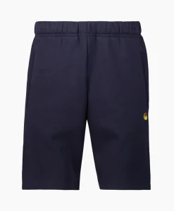 Carhartt Wip Korte Broek Chase Sweat Donker Blauw