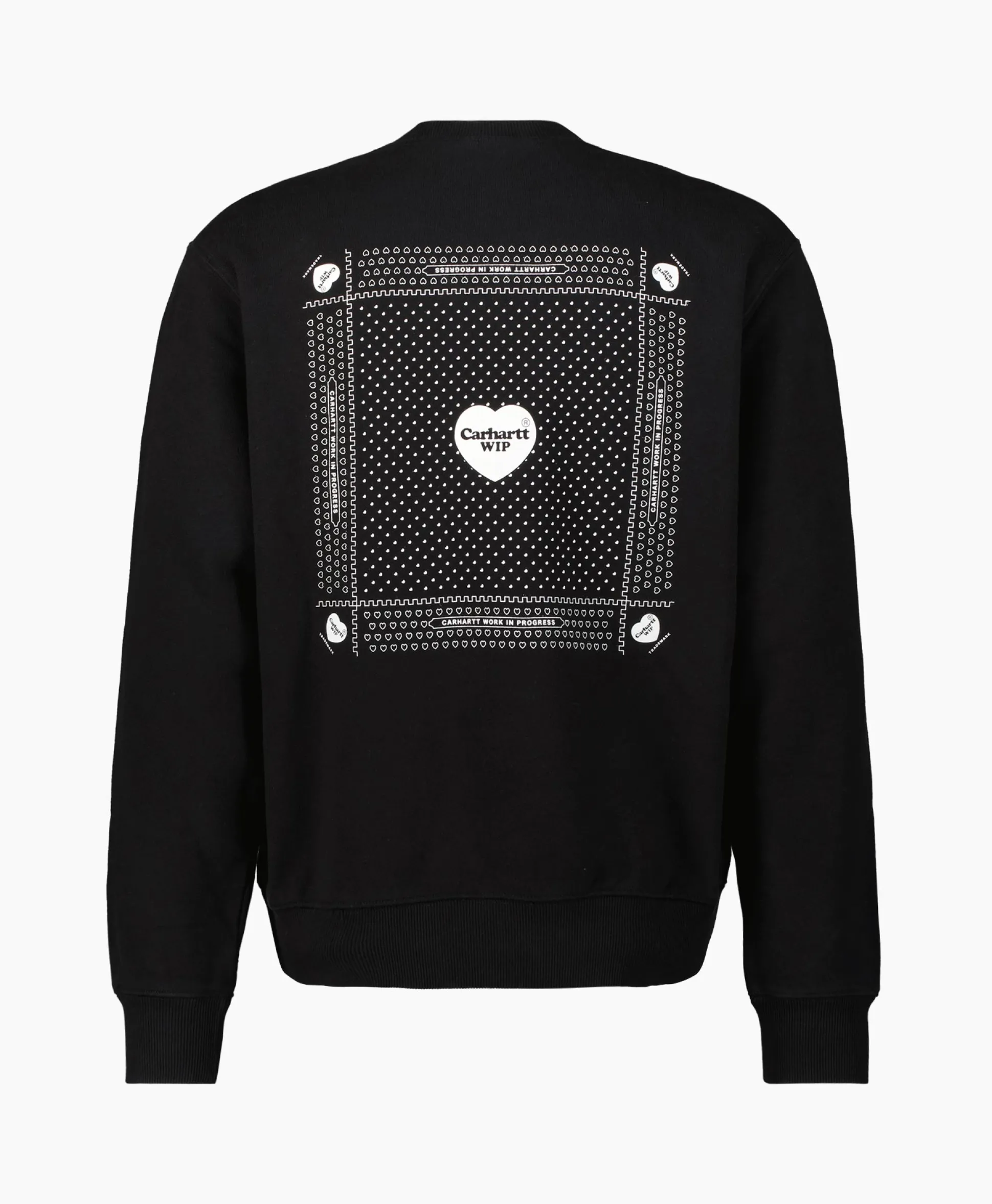 Carhartt Wip Sweater Heart Bandana Zwart
