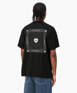 Carhartt Wip T-Shirt Korte Mouw S/S Heart Bandana Zwart