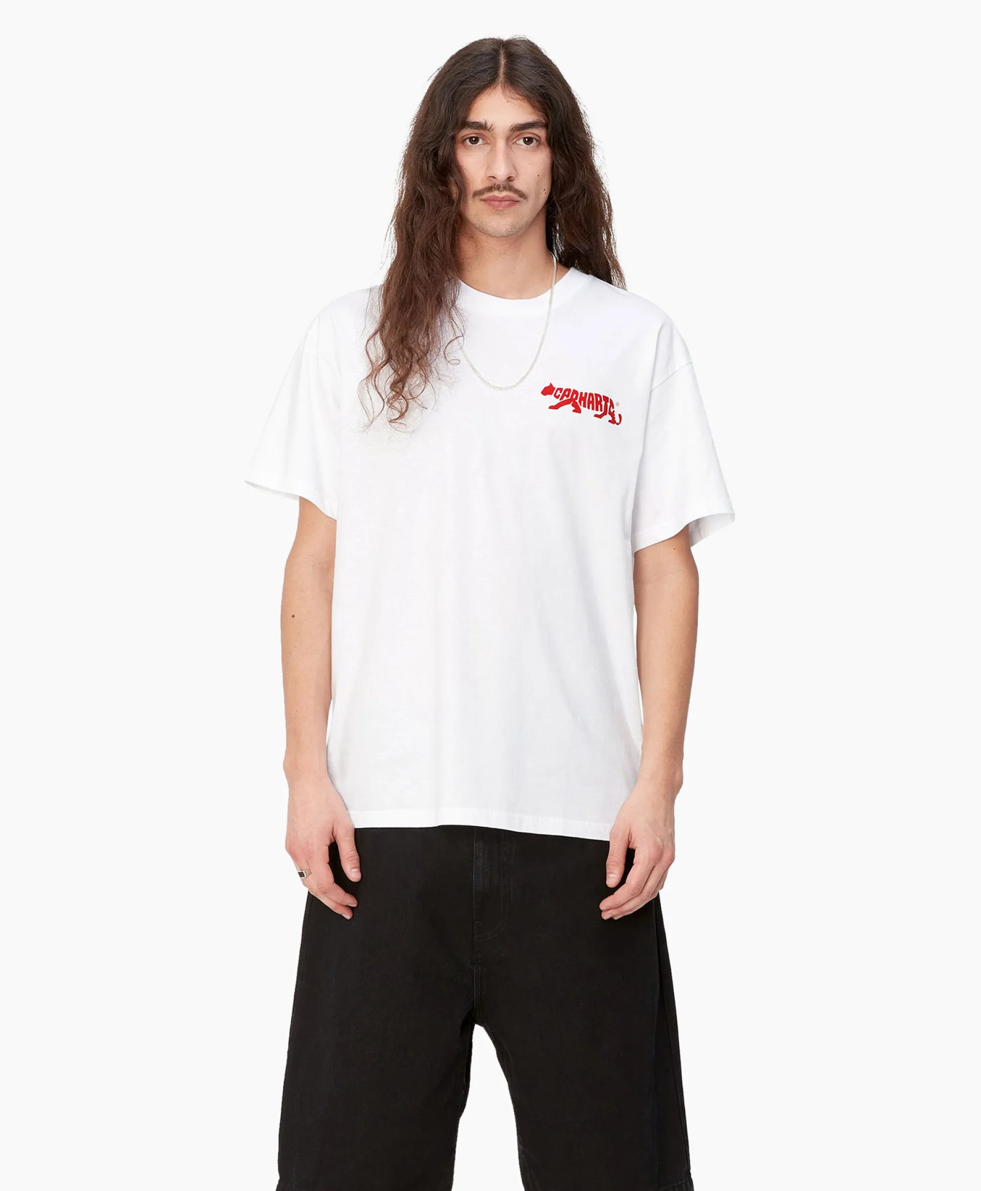 Carhartt Wip T-Shirt Korte Mouw Rocky Wit