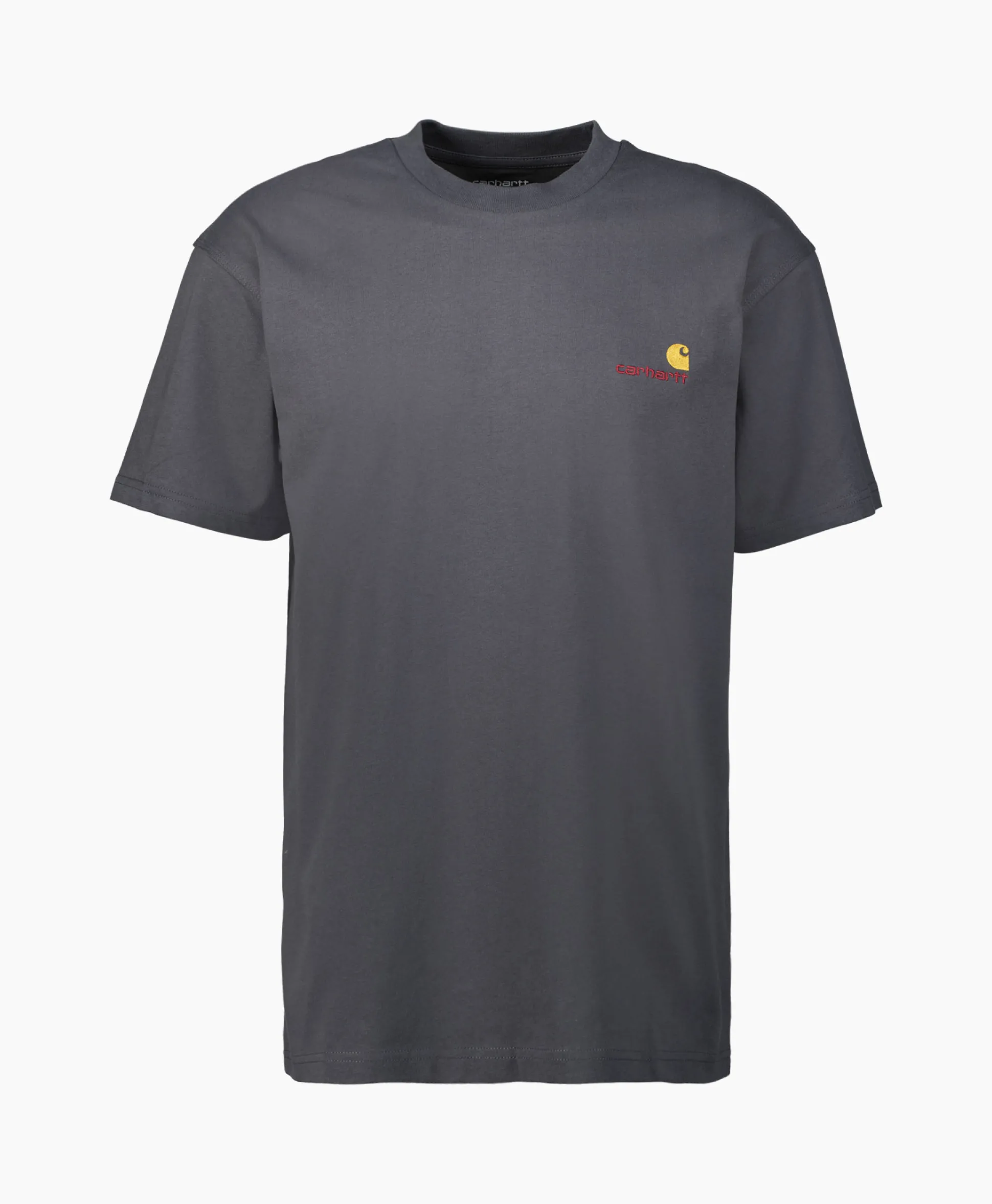 Carhartt Wip T-Shirt S/S American Script Organic Cotton Donker Blauw