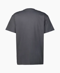 Carhartt Wip T-Shirt S/S American Script Organic Cotton Donker Blauw