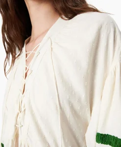 Chufy Blouse Liberty Embroidered Off White