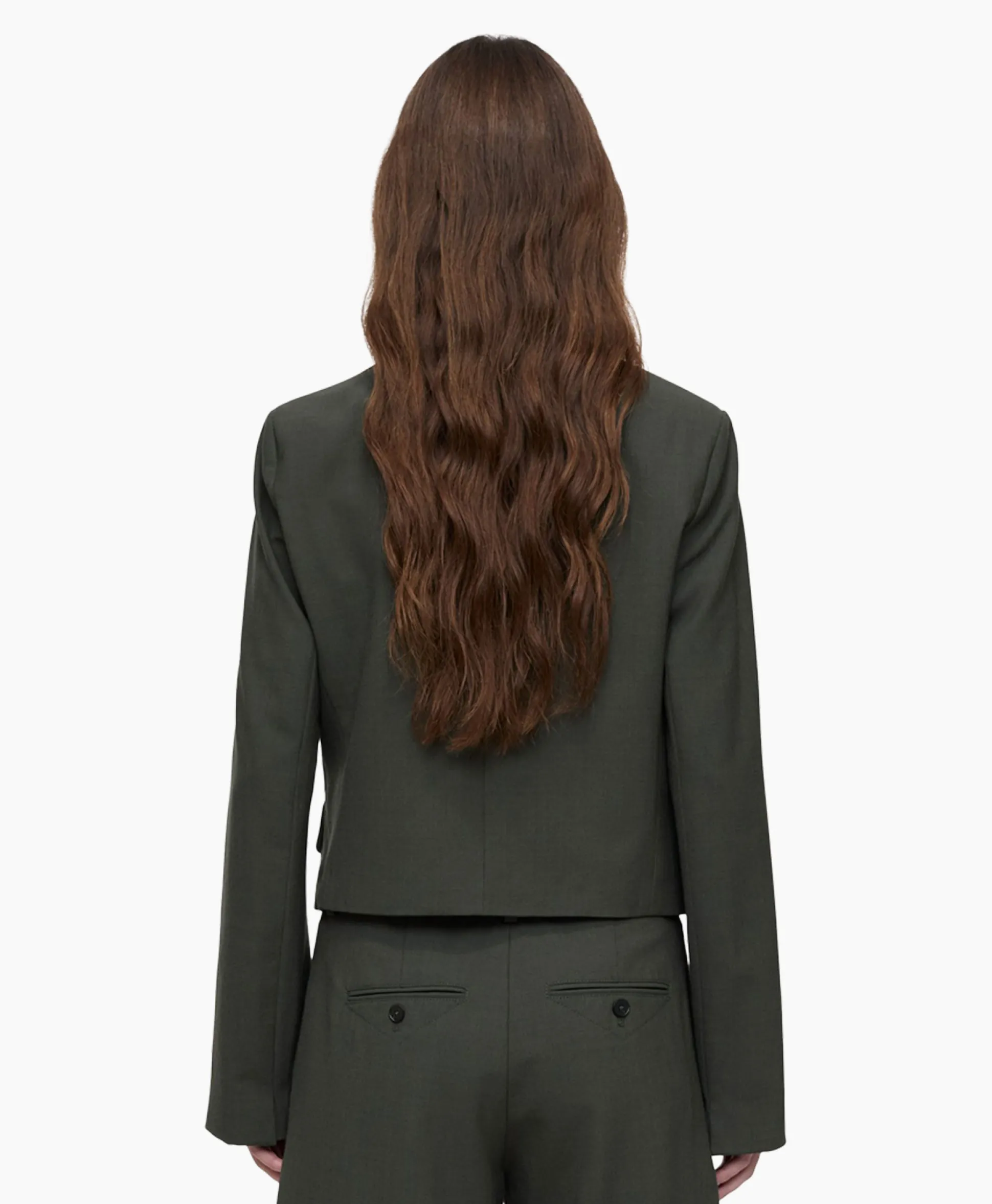 Closed Blazer Fitted Groen