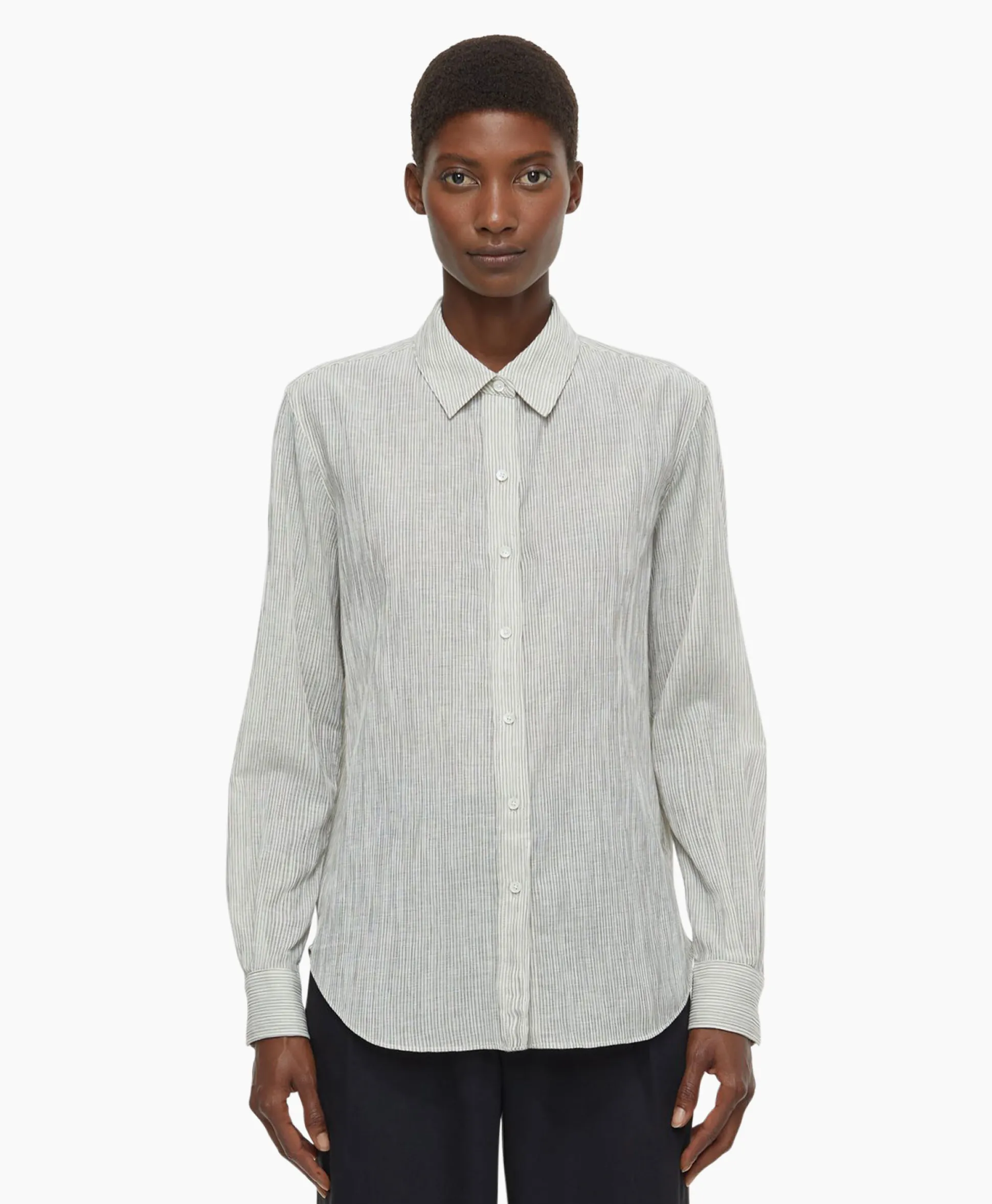 Closed Blouse Long Sleeve Ecru