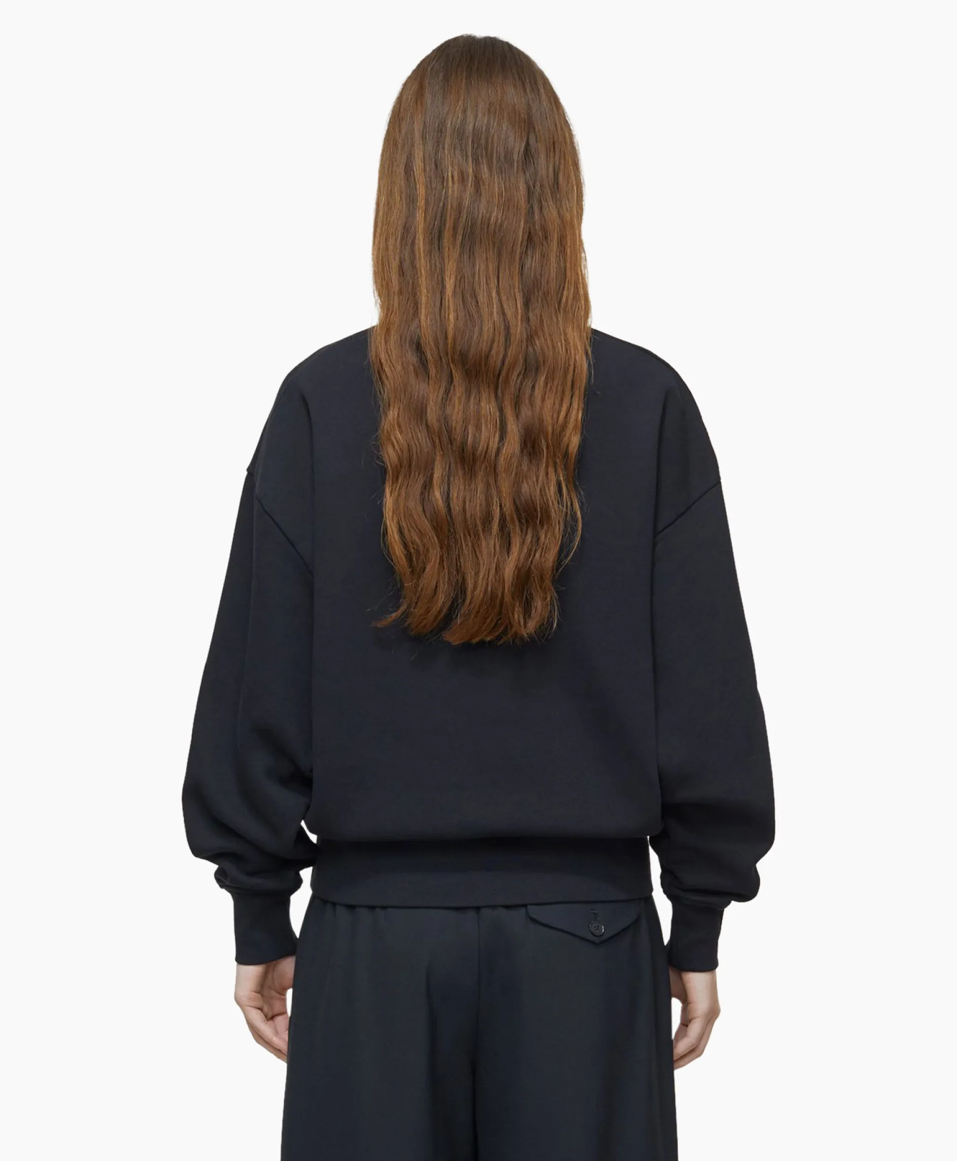 Closed Pullover Basic Zwart