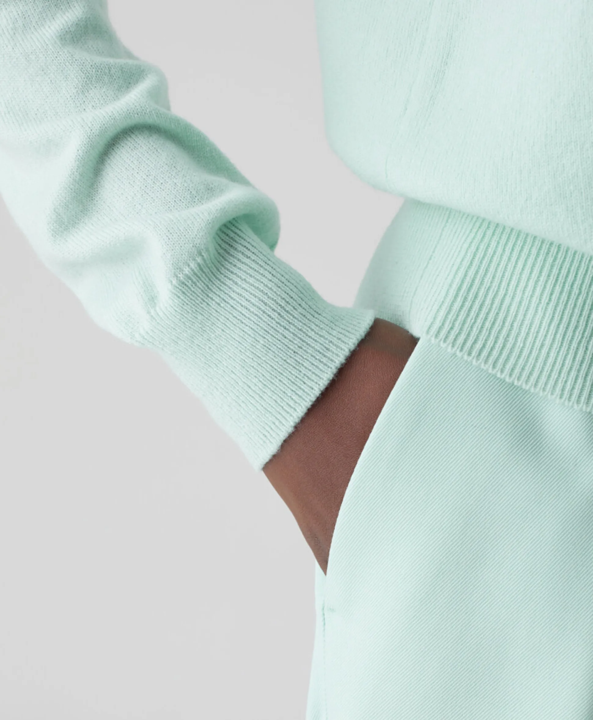Closed Pullover Polo Longsleeve Groen