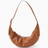 Closed Schouder / Hand Tas Half Moon M Bruin
