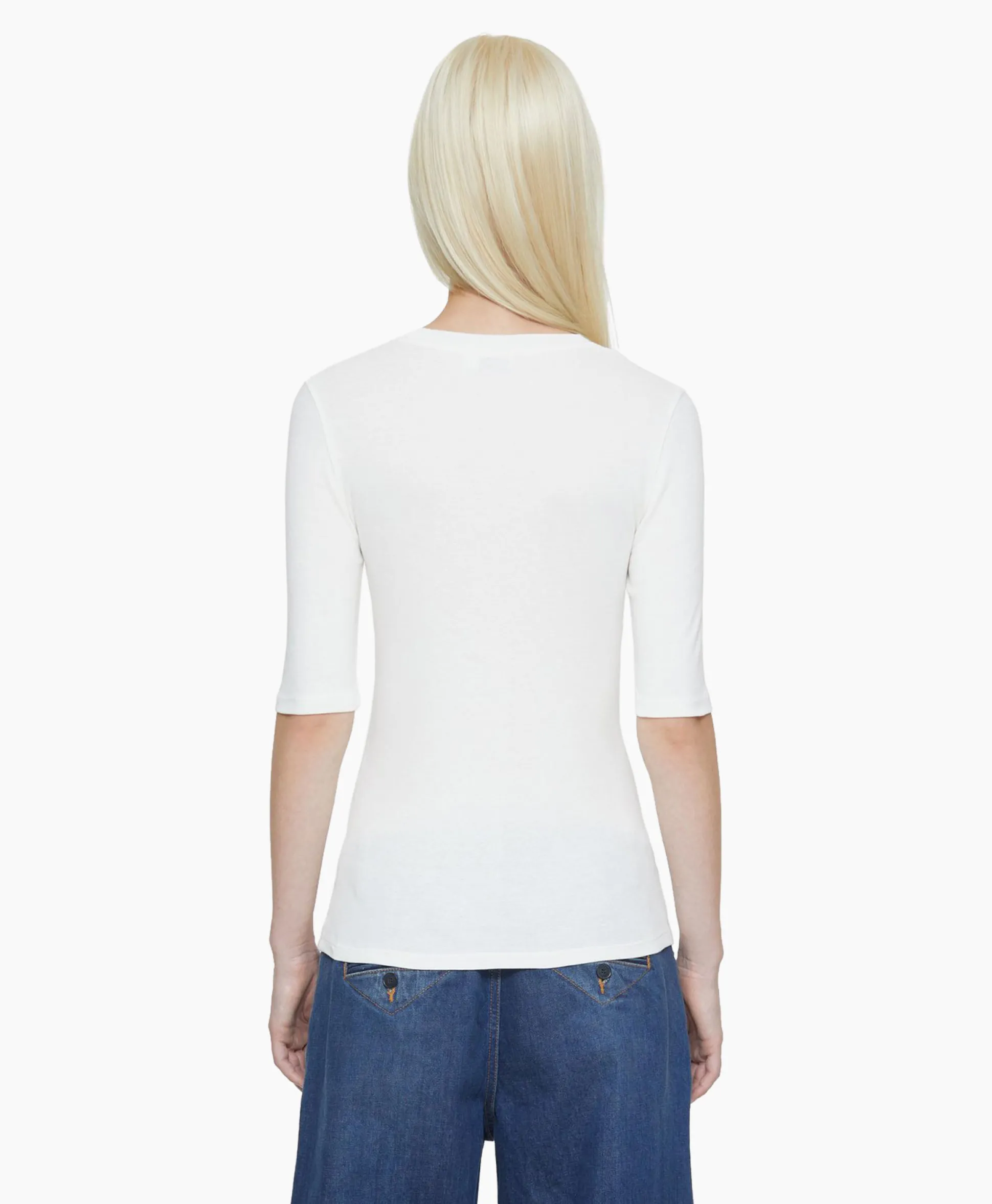Closed T-Shirt Korte Mouw Crewneck Short Sleeve Off White