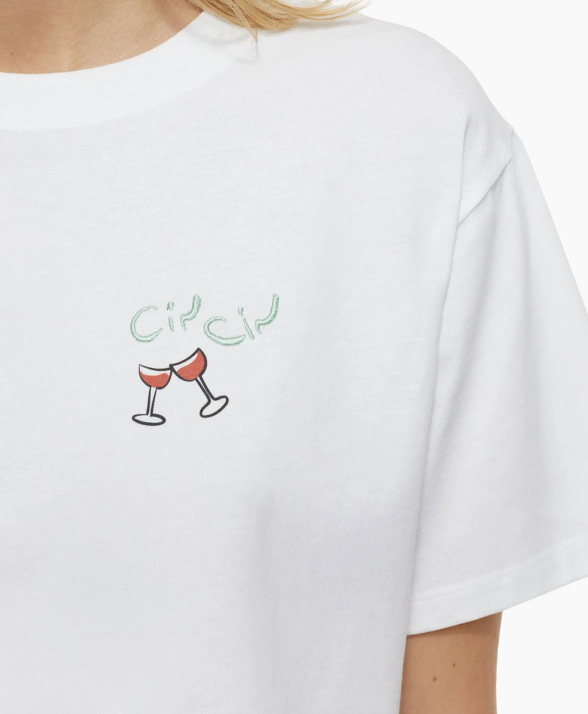 Closed T-Shirt Korte Mouw Printed Wit