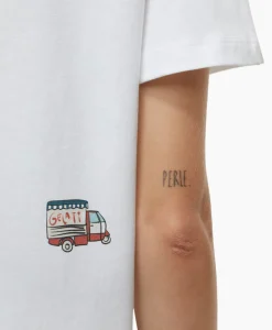Closed T-Shirt Korte Mouw Printed Wit