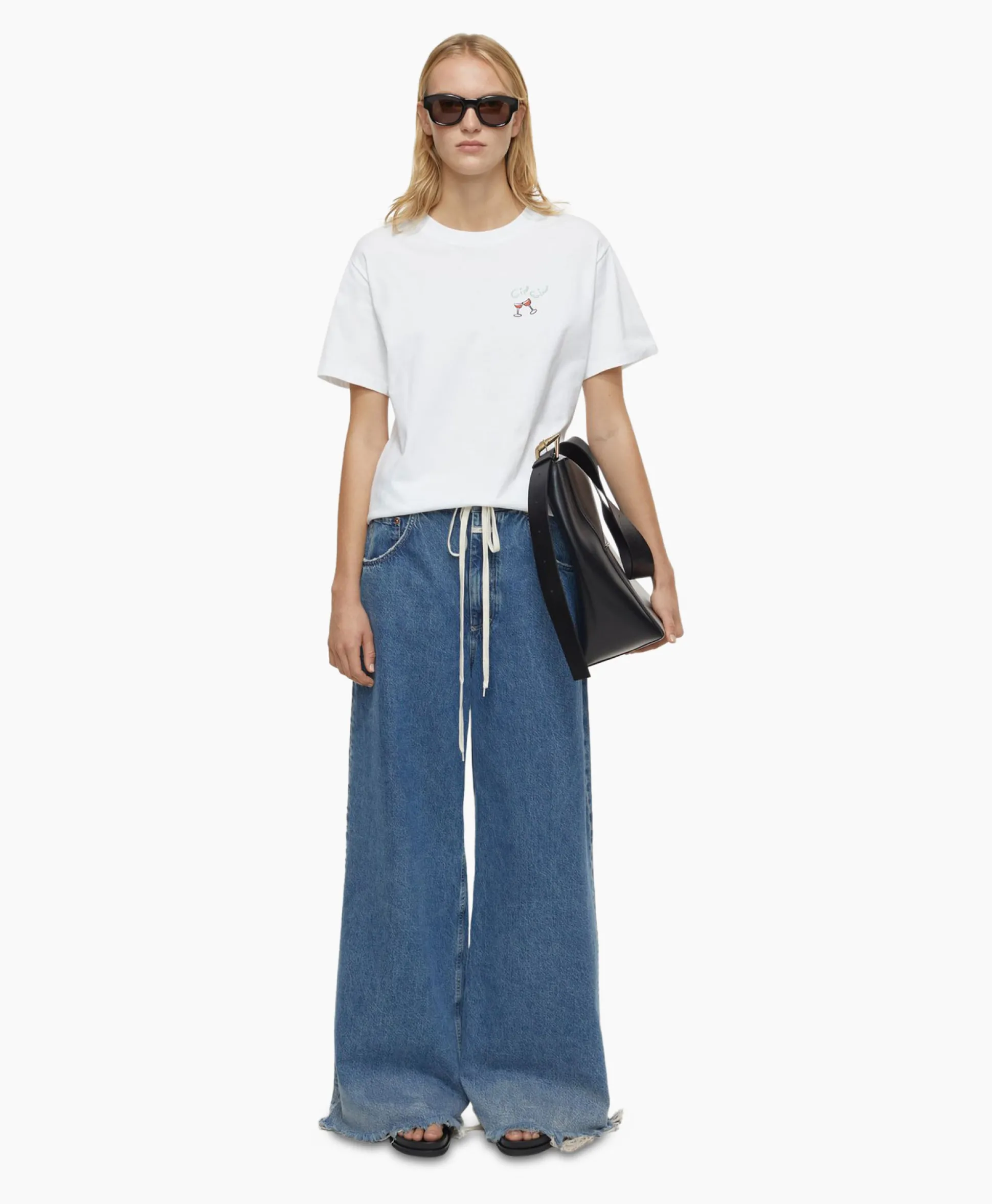 Closed T-Shirt Korte Mouw Printed Wit