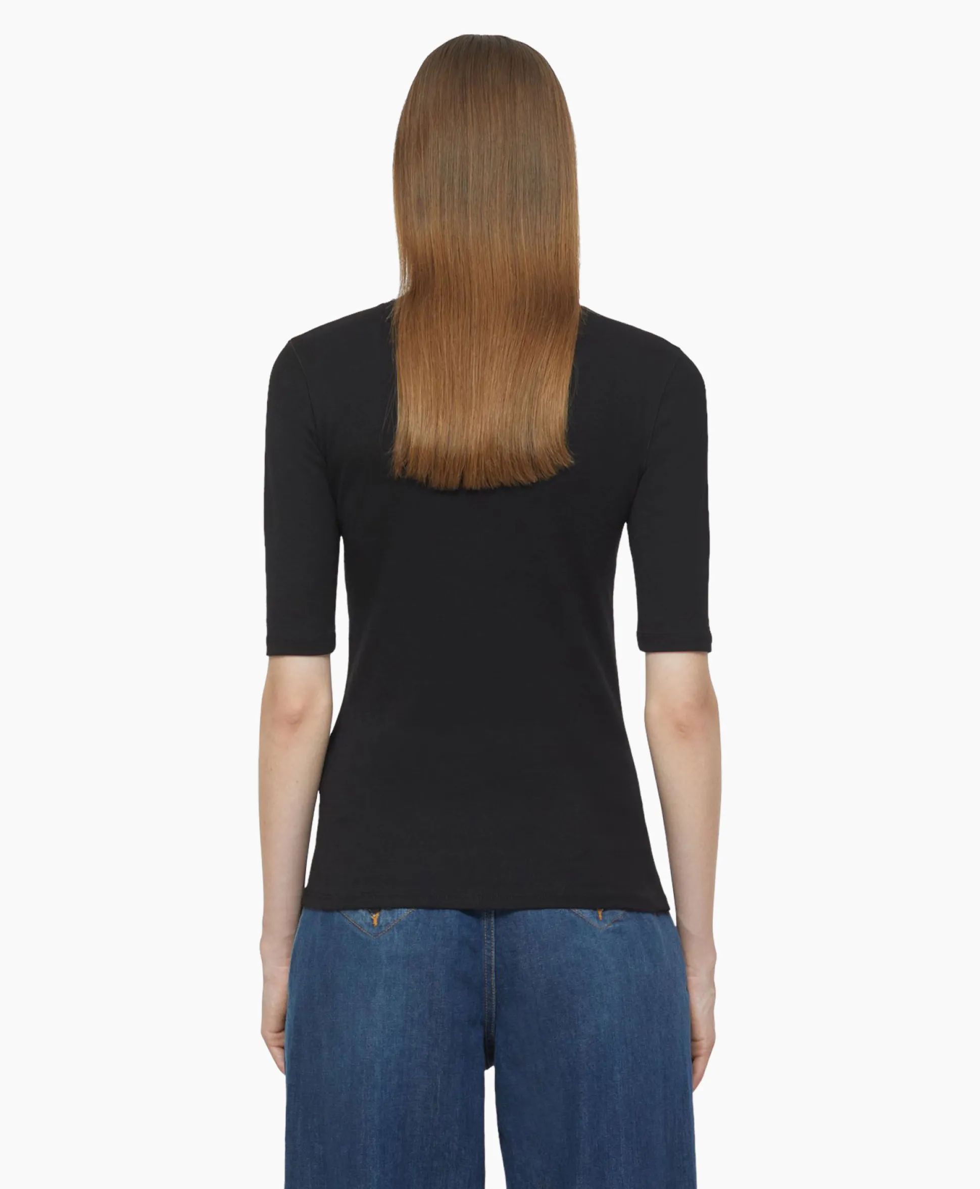 Closed T-Shirt Korte Mouw Crewneck Short Sleeve Zwart