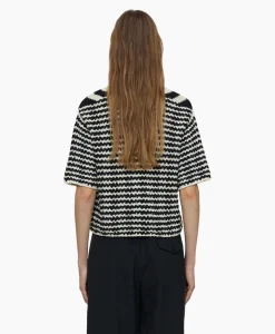 Closed Vest V Short Sleeve Zwart