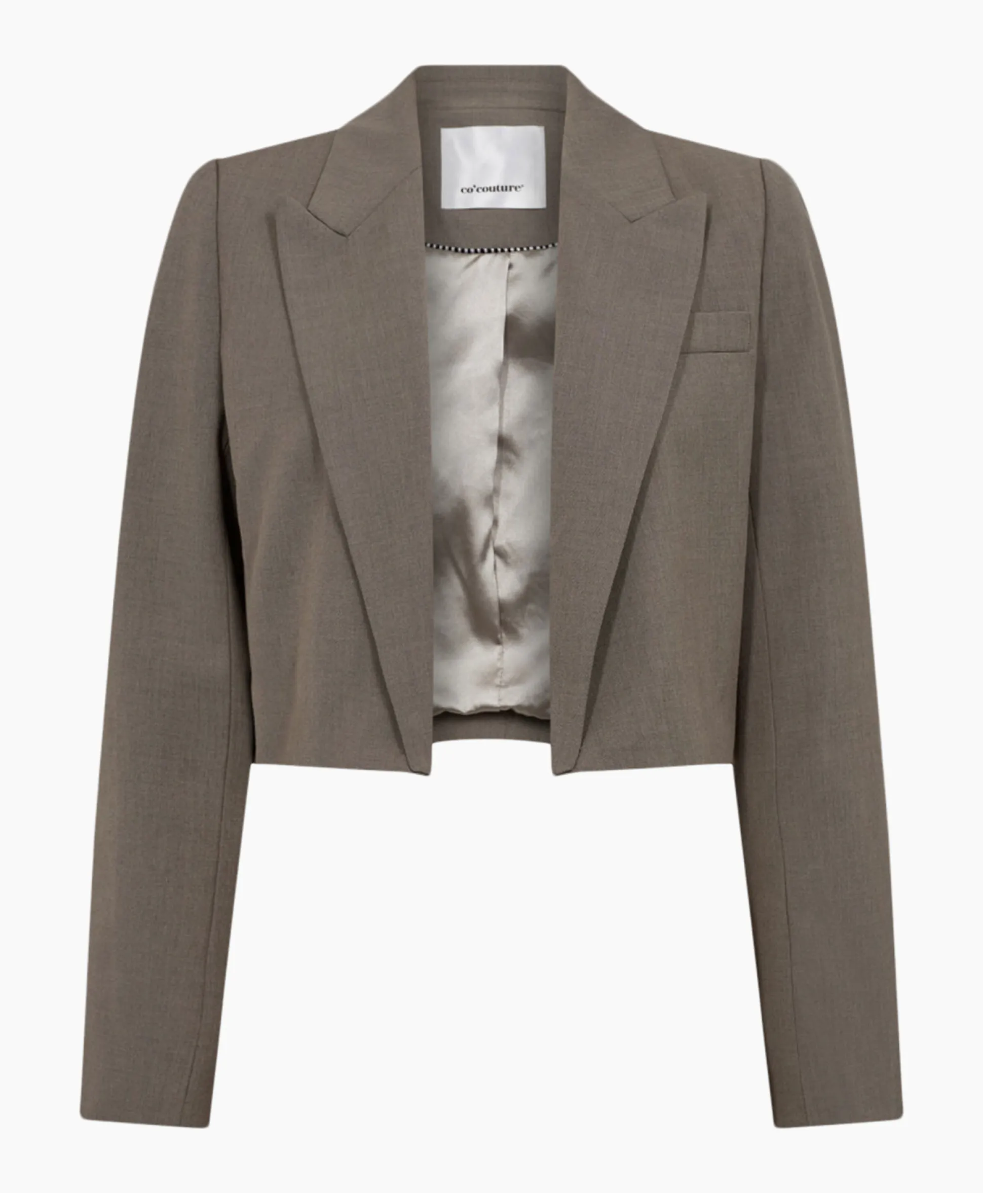 Co'Couture Blazer Vidacc Crop Midden Bruin
